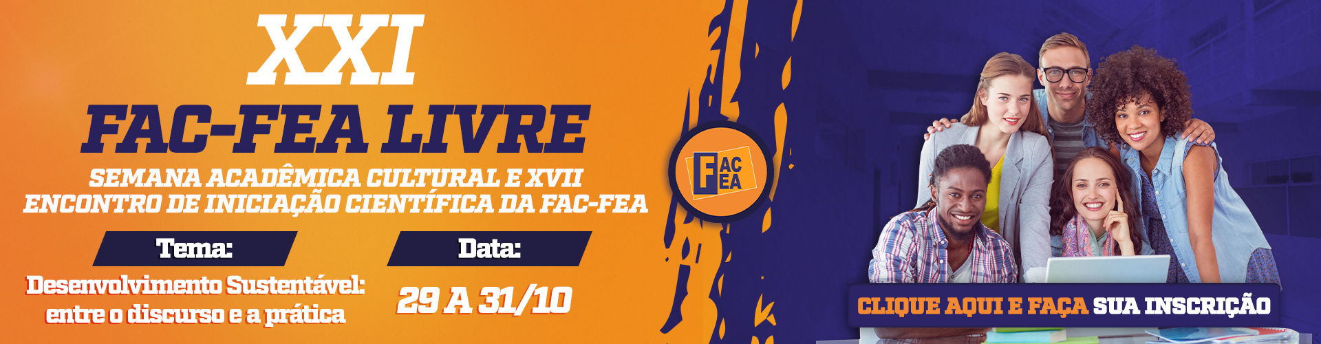 Banner FAC-FEA Livre - Desktop